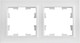 Миниатюра изображения товара Рамка для выключателей и розеток IEK Brite BR-M22-K91 (арктический белый)
