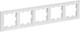 Миниатюра изображения товара Рамка для выключателей и розеток IEK Brite BR-M52-K91 (арктический белый)