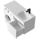 Миниатюра изображения товара Тумба под умывальник Aqwella под стиральную машину Duet DU01051