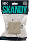 Выключатель IEK Skandy SK-V10-1-10-K10 (бежевый) — фото 4
