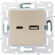 Миниатюра изображения товара Розетка IEK Skandy SK-U22-D31-K98 (песочный)