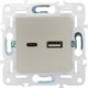 Миниатюра изображения товара Розетка IEK Skandy SK-U22-018-K98 (песочный)