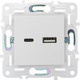 Миниатюра изображения товара Розетка IEK Skandy SK-U22-D31-K01 (арктический белый)