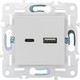 Миниатюра изображения товара Розетка IEK Skandy SK-U22-018-K01 (арктический белый)