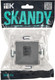 Миниатюра изображения товара Розетка IEK Skandy SK-K10-1-K03 (серый)