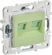 Миниатюра изображения товара Розетка IEK Skandy SK-K20-2-K06 (мятный)