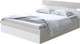 Миниатюра изображения товара Полуторная кровать Proson Milton с ПМ 140x190 (дуб шамони светлый 124/белый)