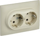Миниатюра изображения товара Розетка IEK Skandy SK-R24-16-K10-F (бежевый)