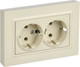 Миниатюра изображения товара Розетка IEK Brite BR-R27-16-K10-F (бежевый)