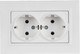 Миниатюра изображения товара Розетка IEK Brite BR-R27-16-K91-F (арктический белый)