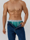 Миниатюра изображения товара Комплект мужских трусов Mark Formelle 411165-2 (р.86-96, персидский зеленый/черный)