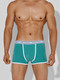 Миниатюра изображения товара Комплект мужских трусов Mark Formelle 411165-2 (р.94-104, персидский зеленый/черный)