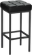 Миниатюра изображения товара Табурет барный Древпром Камелот ДП3-15 исп.2 (черный матовый/темно-серый)