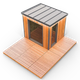 Миниатюра изображения товара Готовая модульная баня Polarspa L2 2.25x2.3x2.55м