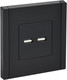 Миниатюра изображения товара Розетка IEK Forte&Piano FP-U21-D31-K02 (черный)