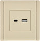 Миниатюра изображения товара Розетка IEK Forte&Piano FP-U22-D31-K10 (ваниль)