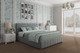 Миниатюра изображения товара Полуторная кровать Bravo Мебель Нельсон Абстракция 140х200 без ПМ стандарт 2 вариант  (холодный серый)