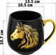 Миниатюра изображения товара Кружка Elan Gallery Лошадь / 880270 (золото/черный)