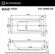Миниатюра изображения товара Ванна акриловая Whitecross Wave 160x80 / 0101.160080.100