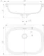 Миниатюра изображения товара Умывальник Arrow AP41008C (белый)