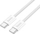 Миниатюра изображения товара Кабель Hoco X104 Type-C to Type-C (2м, белый)