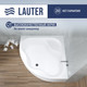 Миниатюра изображения товара Ванна акриловая Lauter Majestica 150x150 / 21040150 (с каркасом, лицевым экраном и сифоном 21Y31001 матовый черный)