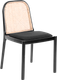 Миниатюра изображения товара Стул Tetchair Freya дерево вяз/ротанг (черный/черный лен)