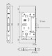 Миниатюра изображения товара Замок врезной AGB Touch&Close / B06502.50.FM (белый)