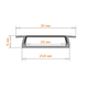 Миниатюра изображения товара Профиль для светодиодной ленты Wolta WAP-I-30/6/2000-A