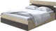 Миниатюра изображения товара Двуспальная кровать Proson Milton с ПМ 160x190 (бунратти/дуб кантербери)