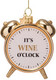 Миниатюра изображения товара Елочная игрушка Vondels Будильник. It's wine o'clock / 2250101090013