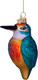 Миниатюра изображения товара Елочная игрушка Vondels Зимородок / 1232300100015 (синий/оранжевый)