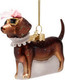 Миниатюра изображения товара Елочная игрушка Vondels Собачка с жемчужным ожерельем / 4250604050086