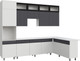 Миниатюра изображения товара Кухонный гарнитур Mio Tesoro К София 3x1.8 (белый/бланж/графит матовый/черный/антарес)
