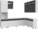 Миниатюра изображения товара Кухонный гарнитур Mio Tesoro К София 3x1.8 (белый/бланж/графит матовый/черный/антарес)