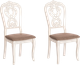 Миниатюра изображения товара Набор стульев Tetchair Andromeda 47x55.5x107 (2шт, дерево гевея/Ivory White/ткань коричневая)