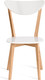 Миниатюра изображения товара Набор стульев Tetchair Maxi жесткое сидение (2шт, белый/натуральный)
