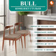 Миниатюра изображения товара Набор стульев Tetchair Bull мягкое сиденье (2шт, коричневый)