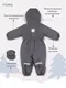 Миниатюра изображения товара Комбинезон прогулочный детский Rant Husky new / 155/12-74 (Carbon Grey, р.74)
