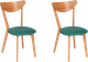 Миниатюра изображения товара Набор стульев Tetchair Maxi мягкое сиденье (2шт, морская волна)