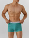 Миниатюра изображения товара Комплект мужских трусов Mark Formelle 411228-2 (р.86-96, узор на персидском зеленом/черный)