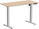 Миниатюра изображения товара Стол с подъемным механизмом WellDesk WDE Basic 130x67.5х1.8 (белый/акация лэйкленд)