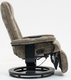 Миниатюра изображения товара Массажное кресло Calviano 20 с пуфом (коричневый плюш)