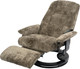 Миниатюра изображения товара Массажное кресло Calviano 20 с пуфом (коричневый плюш)