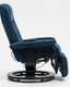 Миниатюра изображения товара Массажное кресло Calviano 22 с пуфом (синий плюш)