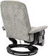 Миниатюра изображения товара Массажное кресло Calviano 23 с пуфом (серый плюш)
