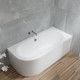 Миниатюра изображения товара Ванна акриловая Lauter Bliss 150 P / 21201052P (с каркасом, лицевым экраном белого цвета и сифоном 21Y31002 белый)