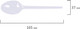 Миниатюра изображения товара Набор одноразовых ложек Laima Бюджет / 600947 (100шт, белый)