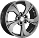 Миниатюра изображения товара Литой диск Khomen KHW1724 FAW Besturn X80 17x7" 5x114.3мм DIA 67.1мм ET 45мм Gray