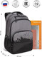 Миниатюра изображения товара Школьный рюкзак Grizzly RU-630-2 (черный/серый)